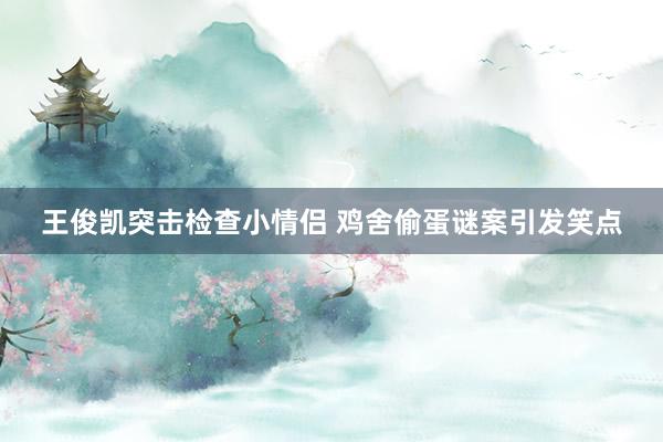 王俊凯突击检查小情侣 鸡舍偷蛋谜案引发笑点